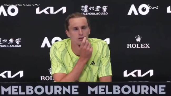 Alexander Zverev's frosty press conference as court case looms