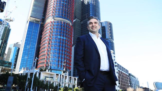 Lendlease Global’s Tony Lombardo predicts the economy will pick up when borders reopen. Picture: John Feder