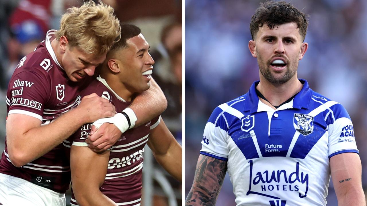 The Sea Eagles beat the Bulldogs in a thriller.