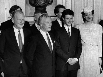 The royals posted a picture of Crown Prince Frederik signing the declaration of the constitution as a teenager. Picture: Instagram