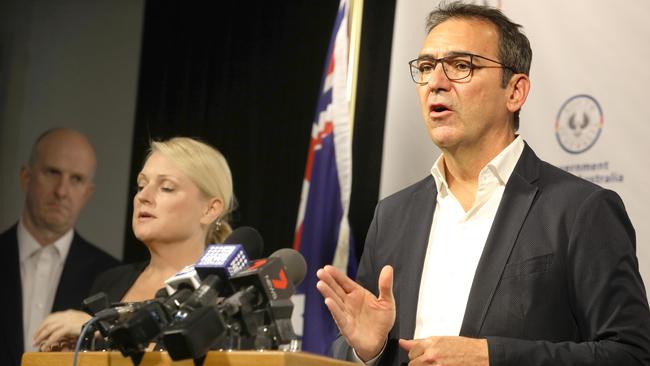 South Australian Premier Steven Marshall says he has tried to manage the coronavirus crisis with a sense of calm. Picture: AAP