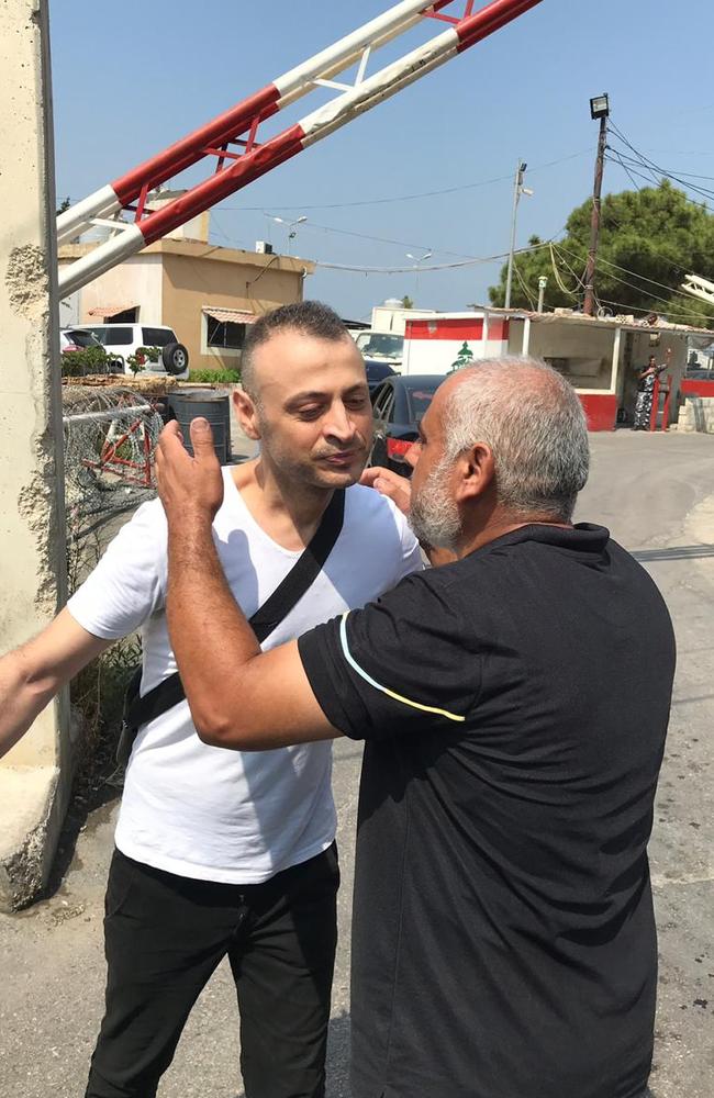 Amer was greeted by his brother Fadi outside jail. Picture: Stephen Drill