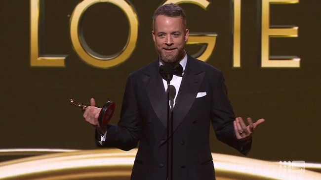 Hamish Blake has won his second Gold Logie.