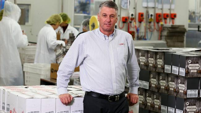 JBS Australia CEO Brent Eastwood runs one of the biggest meatworks/pressed meats companies in the world. He supports company tax cuts to keep people in jobs. Picture: Adam Head