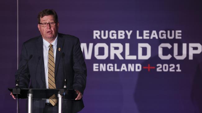 International Rugby League boss Troy Grant says blowouts are just part of the growing rugby league, and insists the blowouts have still been entertaining. Picture: Getty Images.