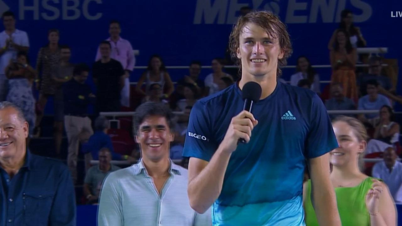 Alexander Zverev and Nick Kyrgios had some fun after the match.