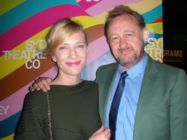 Andrew Upton (pictured with wife, Cate Blanchett) adapted the play. Picture: Supplied