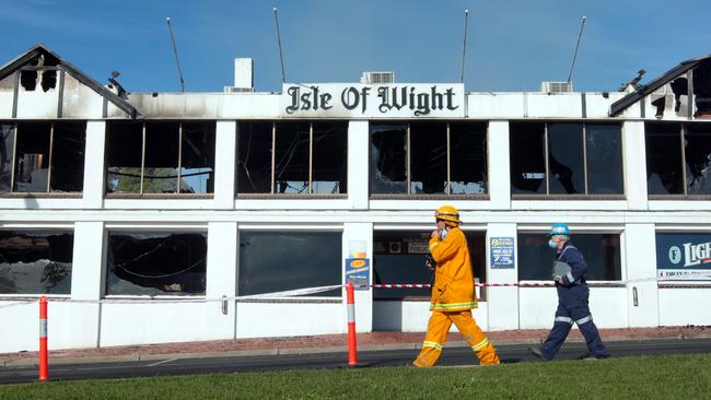 The historic Isle of Wight Hotel on Phillip Island was gutted by a fire in 2010.