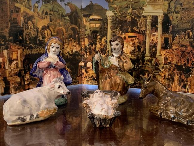 A traditional Italian presepio or nativity scene.