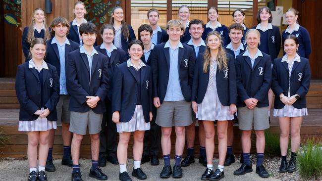 The full Newhaven College Year 12 leadership team for 2025. Picture: Facebook