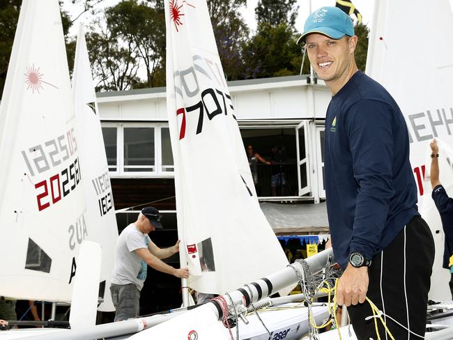 Tom Burton after winning his gold medal in Rio last year. p