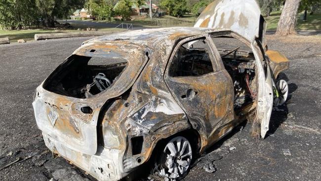 The car was destroyed in the blaze on July 7. Photo Pam McKay.