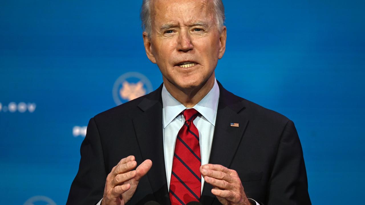 Mr Biden is getting pushback from his own side. Picture: Jim Watson/AFP