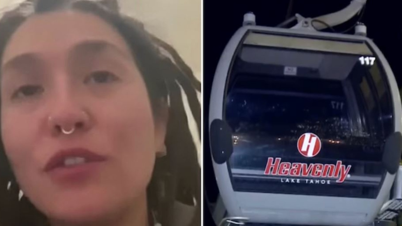 The woman was trapped in the gondola overnight in freezing conditions.