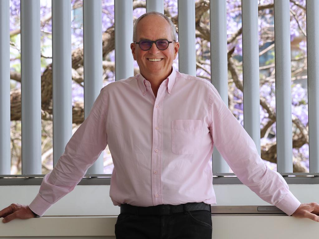 31/10/2018 : Allan English at his home in St Lucia, Brisbane. Allan is the chairman of hospitality industry business Silver Chef and also started a philanthropic foundation. Lyndon Mechielsen/The Australian