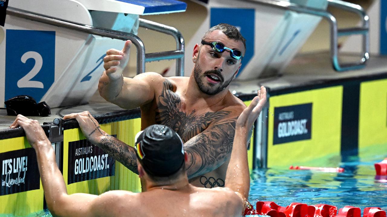 Kyle Chalmers won the 100m freestyle. (Photo by Bradley Kanaris/Getty Images)