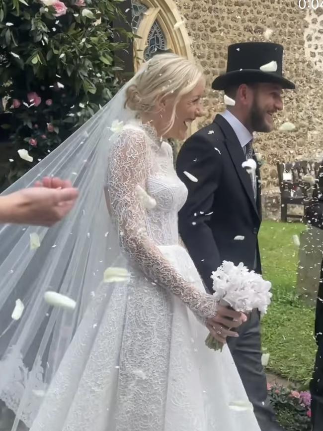 marries Anthony Bellm in Berkshire, England. Picture: Instagram