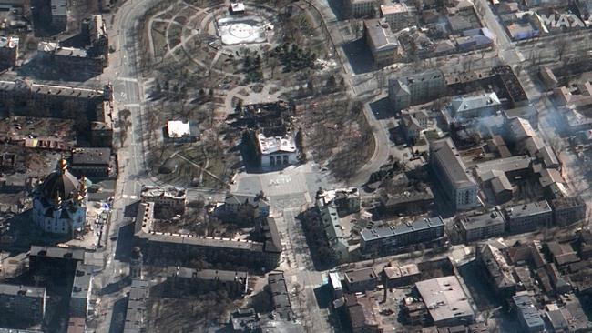 Mariupol has been devastated by Russian artillery attacks. Picture: AFP.