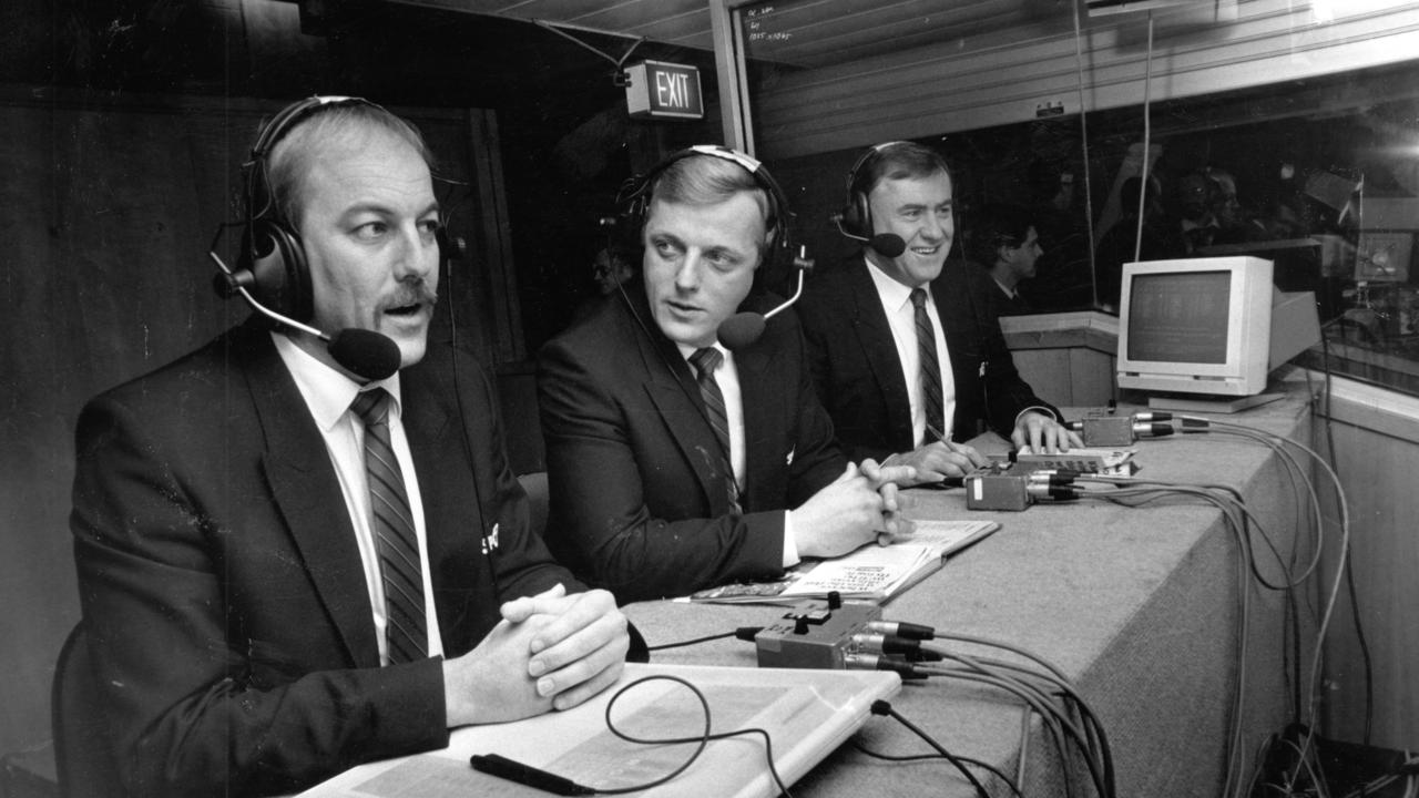 Sandy Roberts calling with Malcolm Blight and Ian Robertson.