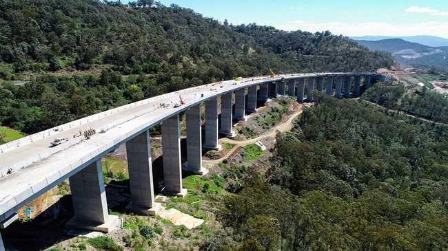 The Toowoomba Second Range Crossing project has been recognised nationally as one of the best construction projects. Picture: Nexus