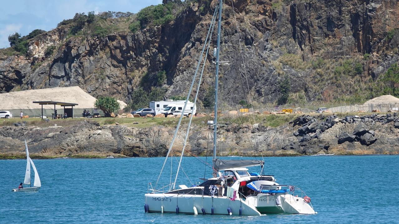 While eyes were on sailing craft in the Sydney to Hobart, other boats were content to loll about off Coffs. Picture: Chris Knight