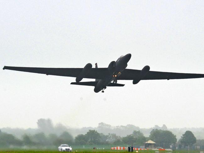 A U-2 Dragon Lady, a spy plane, came down shortly after takeoff in Sutter, north of state capital Sacramento. Picture: AFP / US AIR FORCE / SA Ramon Adelan