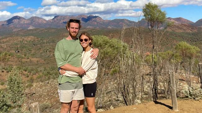 The couple on their travels around Australia.