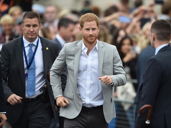 The Duke of Sussex will be in and out of the UK within 24 hours. Picture: Charles McQuillan/Getty Images