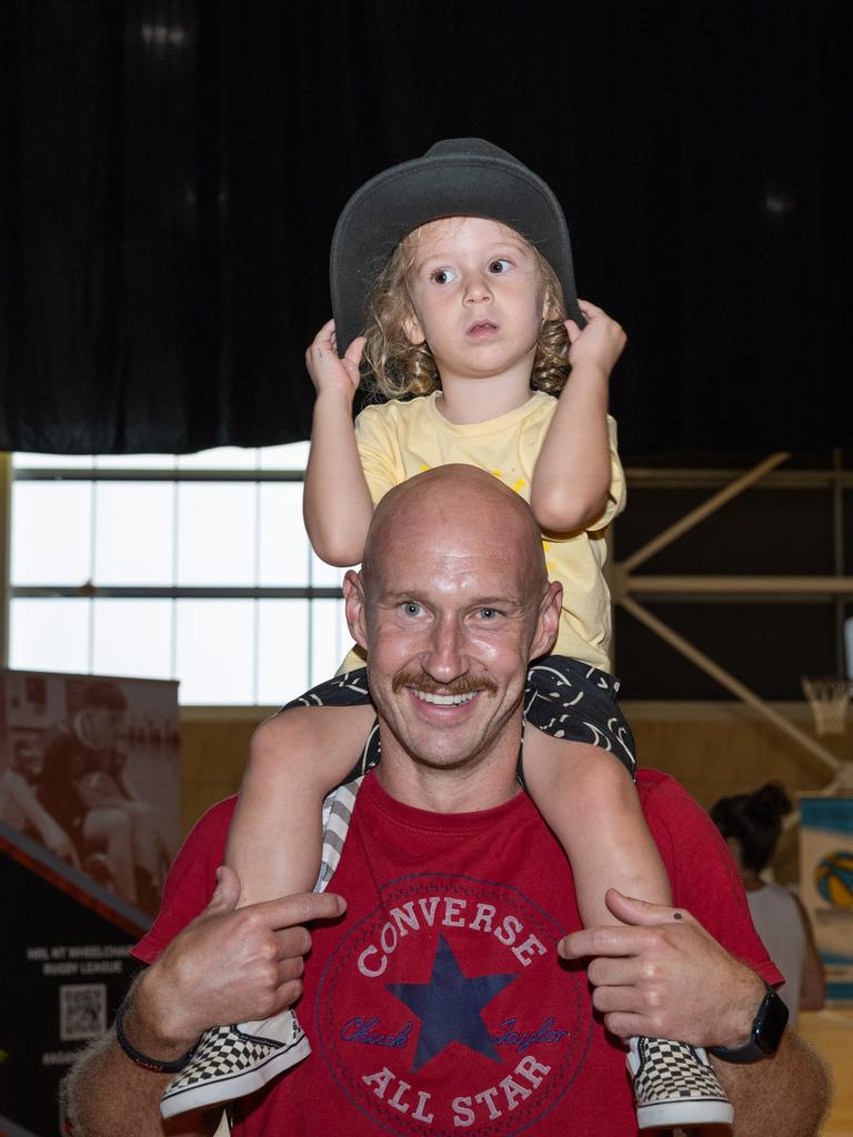 Sebastian Nooij and Milo Nooij at the Festival of Us, held at the Marrara Indoor Stadium on Australia Day, January 26, 2025. Picture: Pema Tamang Pakhrin