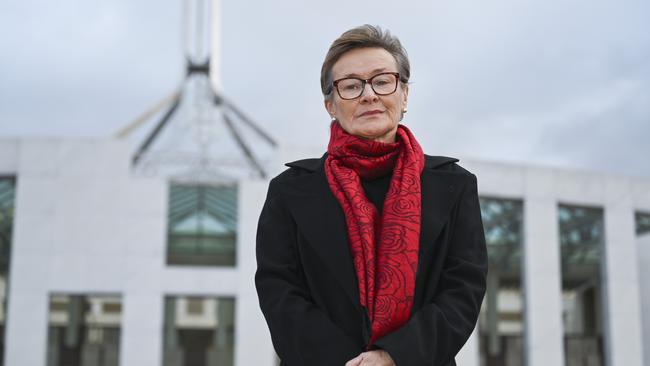 Elizabeth Young who lost her daughter Jade during the April Bondi Junction stabbing attack is visiting Canberra to call for long-term equitable funding. Picture: Martin Ollman
