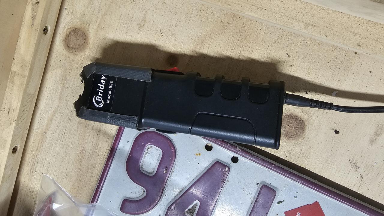 Taser allegedly located. Picture: QPS