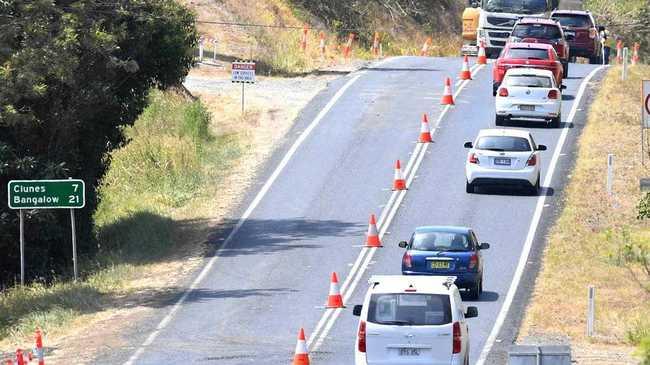 The Bangalow road is one of the roads named in a NRMA report on work backlogs. Picture: Marc Stapelberg