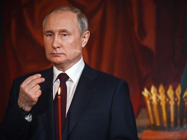 The West is bracing for Vladimir Putin to unleash retaliatory attacks. Picture: Alexander Nemenov / AFP