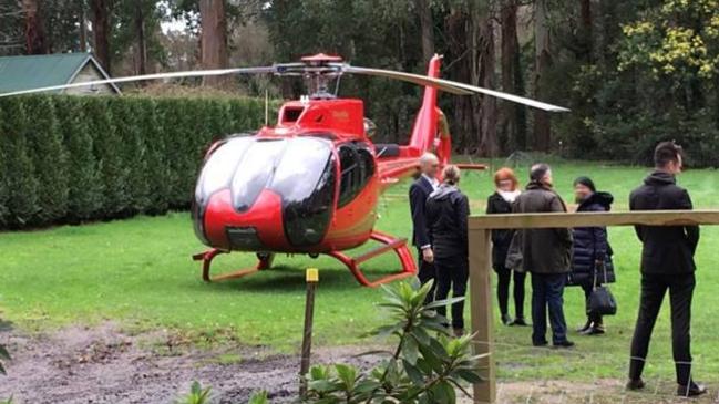 A helicopter landed without a permit at Burnham Beeches recently. Picture: Facebook