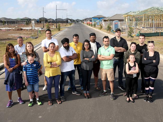 Residents in Marsden Park’s Elara estate pictured in 2017. Many expressed their concerns over changes to Marsden Park boundaries for the new suburb of Lynch. Picture: Justin Sanson