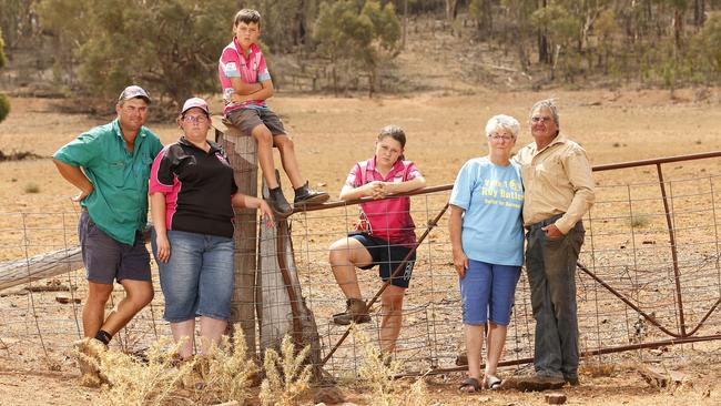 The Monk family are angry that more drought assistance wasn’t available. Picture: Peter Lorimer