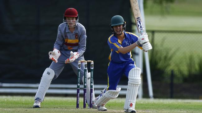 Stockton v Belmont in the semi-final of the 2024 SG Moore Cup cricket competition at Harker Oval. Picture: Michael Gorton