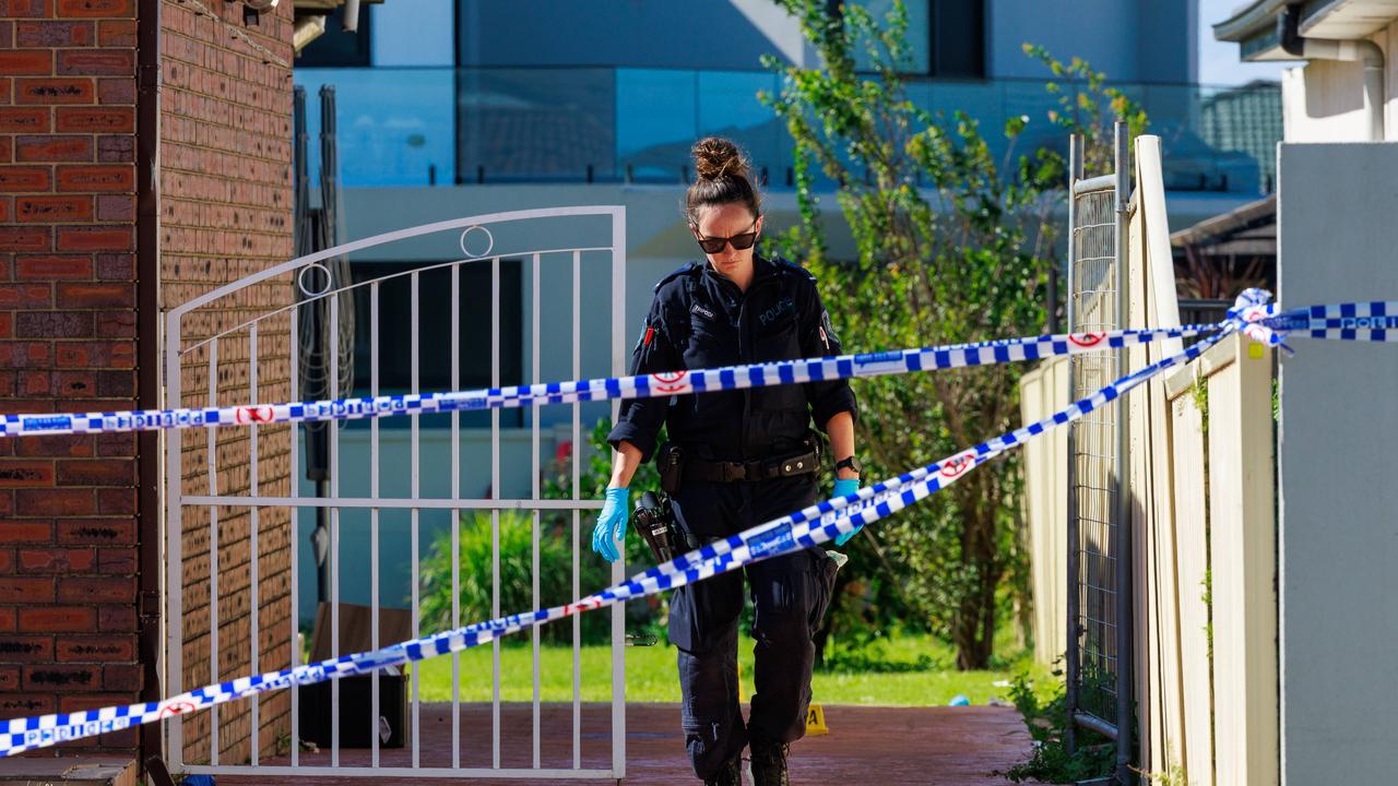 Police on the scene at Rawson Rd, Guildford. Picture: Justin Lloyd.