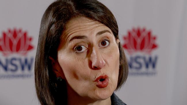 Premier Gladys Berejiklian wants the national anthem to be changed. Picture: NCA NewsWire Dylan Coker