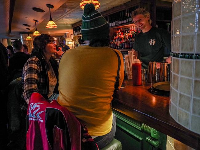 Buckingham promised the uniquely Australian draught beer taps would deliver New York’s coldest pints. Picture: Matt Davies