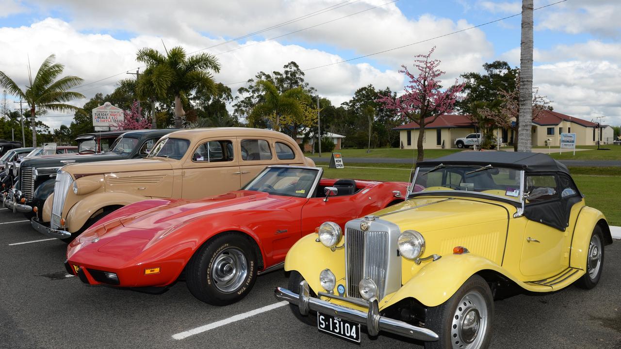 Some of the members cars on show at the Mackay Vintage Car Club’s 5oth Anniversary at Wests Leagues Club. Photo: Lee Constable