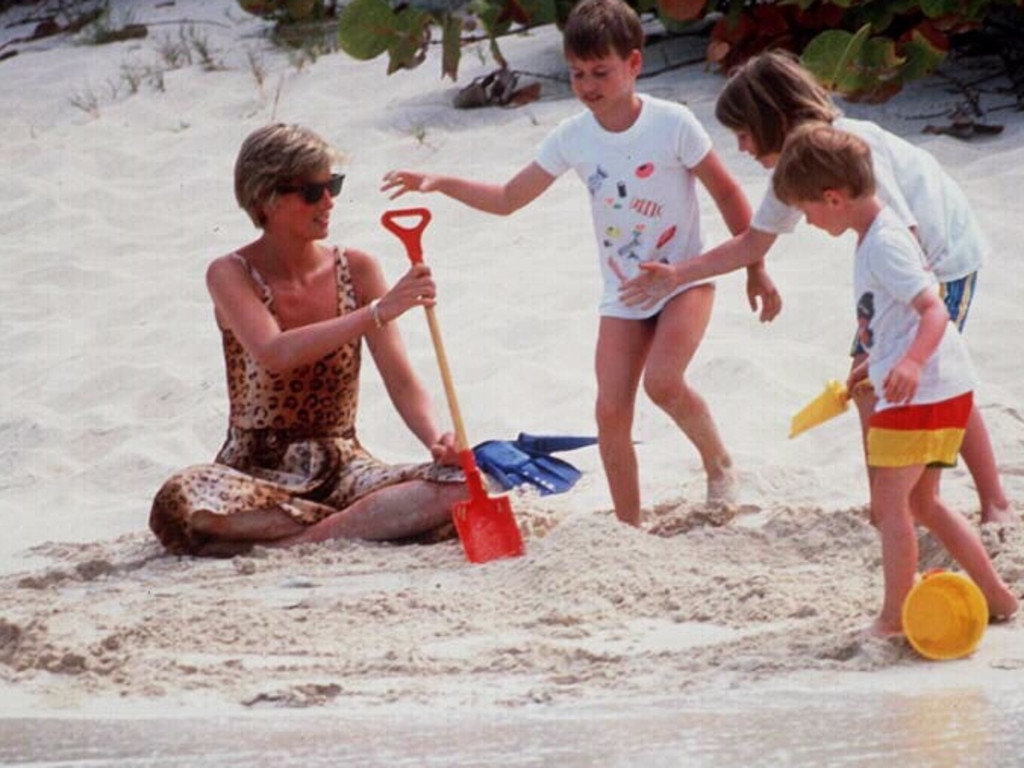 Photographers were allegedly invited to capture Diana’s private moments on holidays with her family. Picture: Supplied