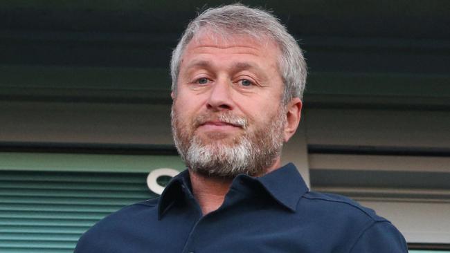 Roman Abramovich is one of the seven oligarchs now banned from any transactions with British individuals and businesses. Picture: AFP