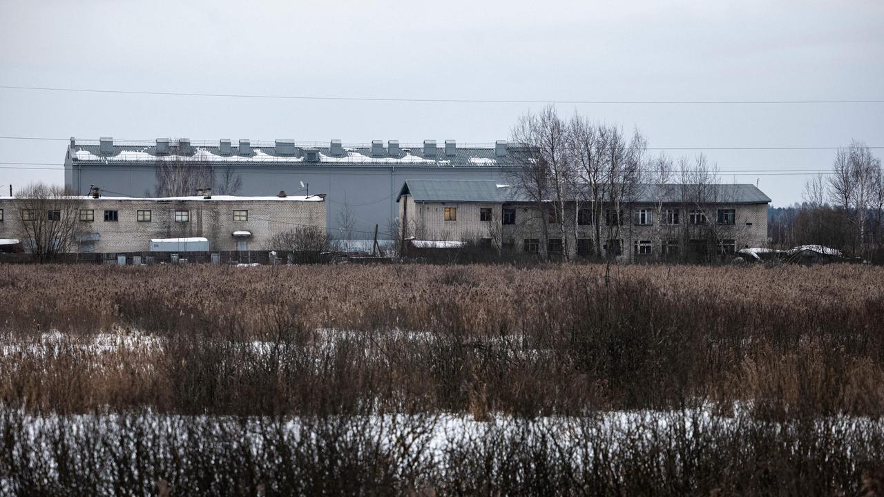 The bleak landscape of the penal colony where Navalny has been sent. Picture: Dimitar Dilkoff/AFP