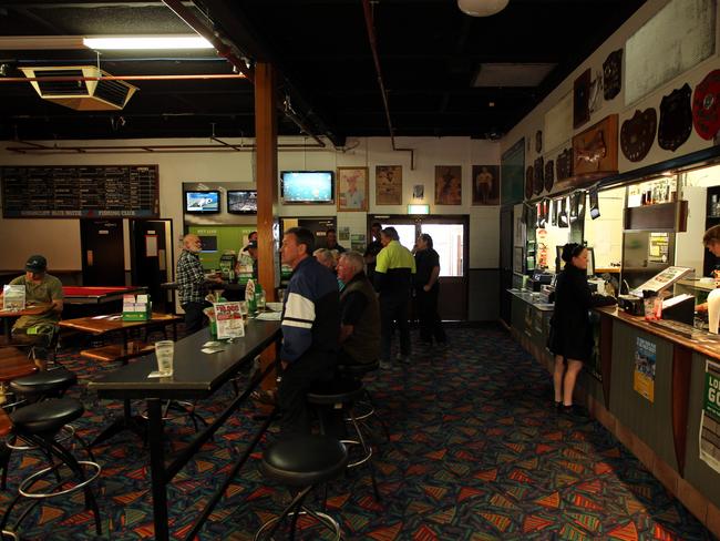 The sports bar at the Kingscliff Beach Hotel.