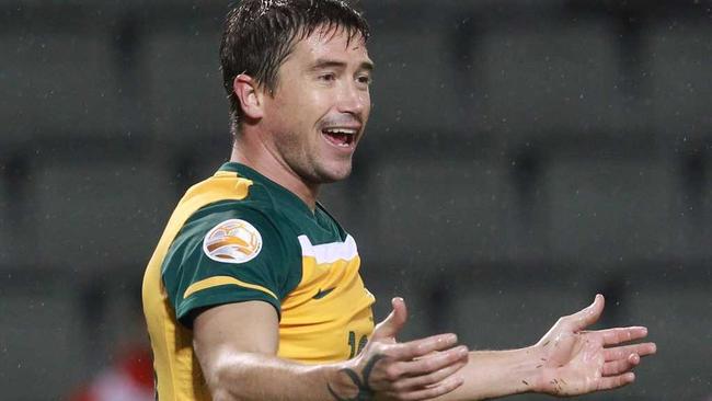 DOHA, QATAR - JANUARY 18: Harry Kewell of Australia gestures to the referee during the AFC Asian Cup Group C match between the Australian Socceroos and Bahrain at Al-Sadd Stadium on January 18, 2011 in Doha, Qatar. (Photo by Robert Cianflone/Getty Images). Picture: Robert Cianflone