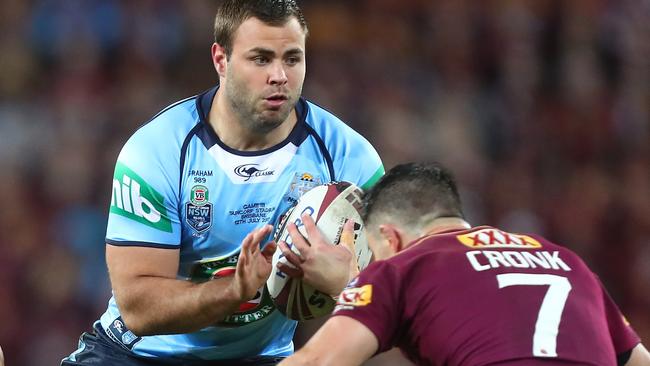 Wade Graham last played for the Blues in the 2017 State of Origin series decider. Picture: Getty Images