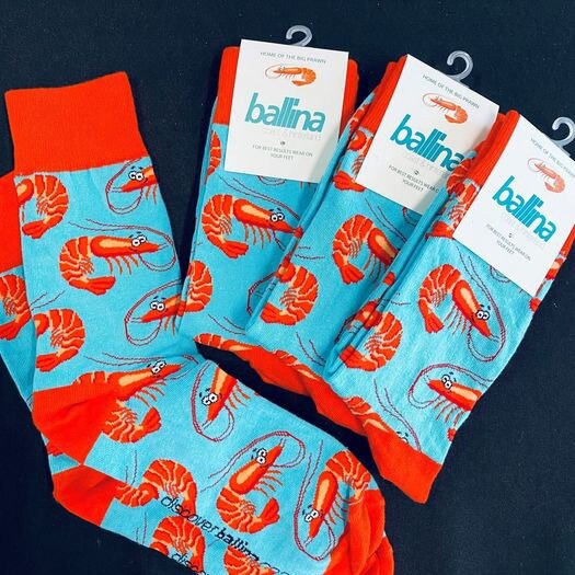 Prawn socks. Image courtesy of Ballina Visitors Centre.