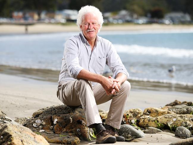 Author Andrew Darby, promoting his book Flight Lines in 2020. Picture: Zak Simmonds