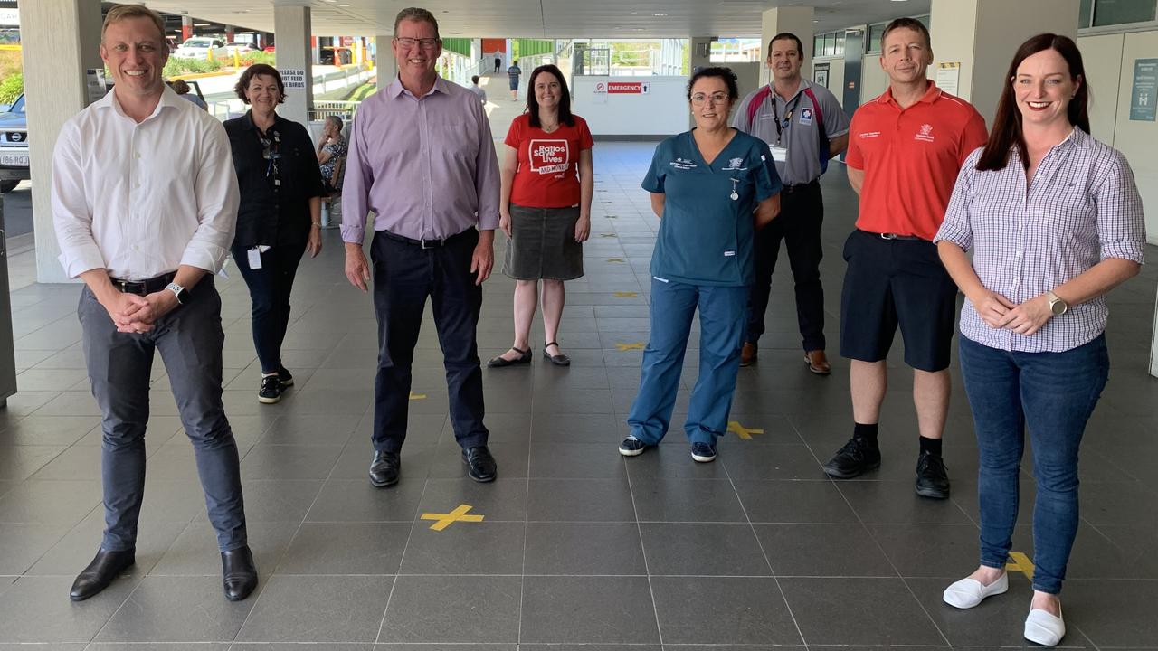 ELECTION PLEDGE: Labor's Deputy Premier and Minister for Health Steven Miles was joined by Labor's candidates for Rockhampton, Barry O'Rourke and Keppel, Brittany Lauga to make an election promise of $31 towards the upgrade and expansion of Rockhampton Hospital.